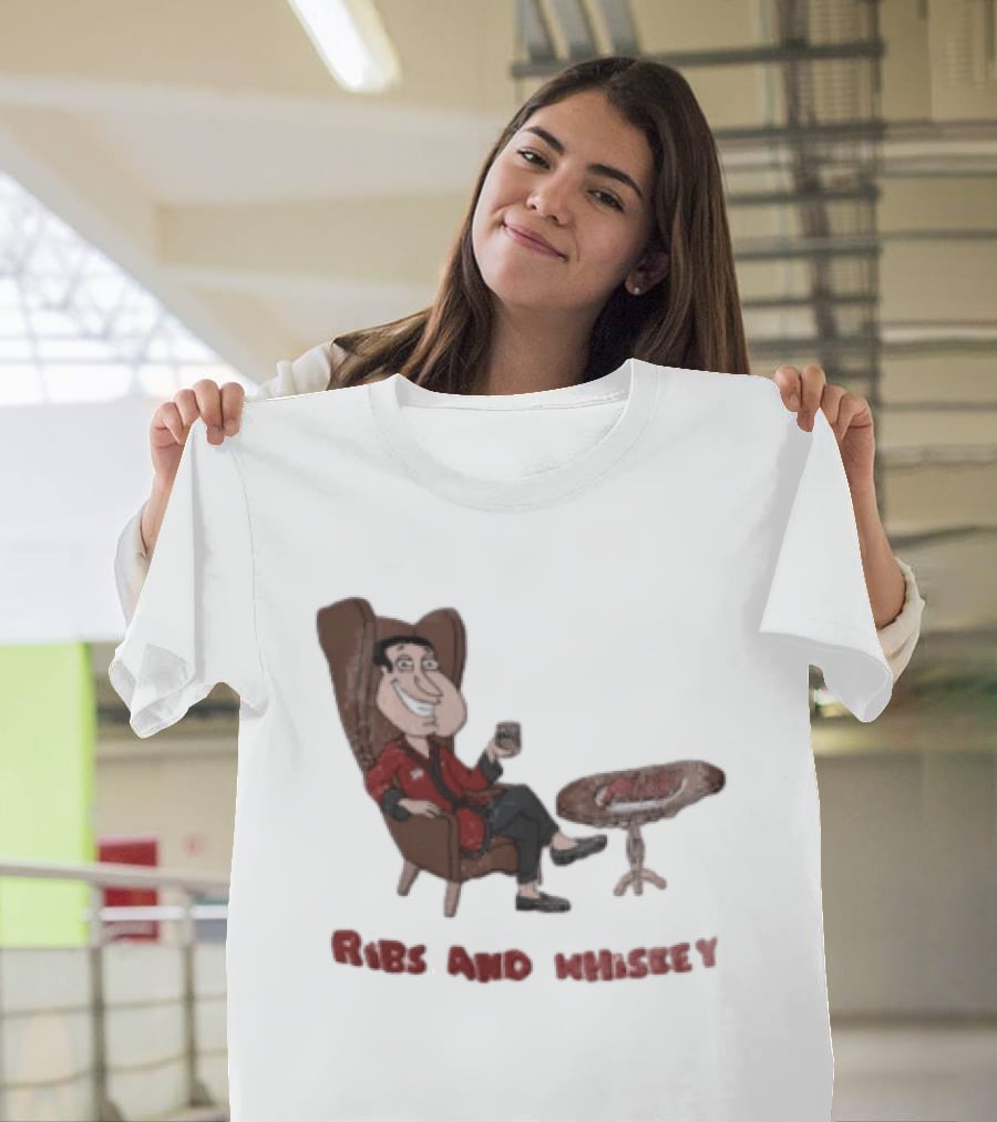 Family Guy Glenn Quagmire Ribs And Whiskey T-Shirt