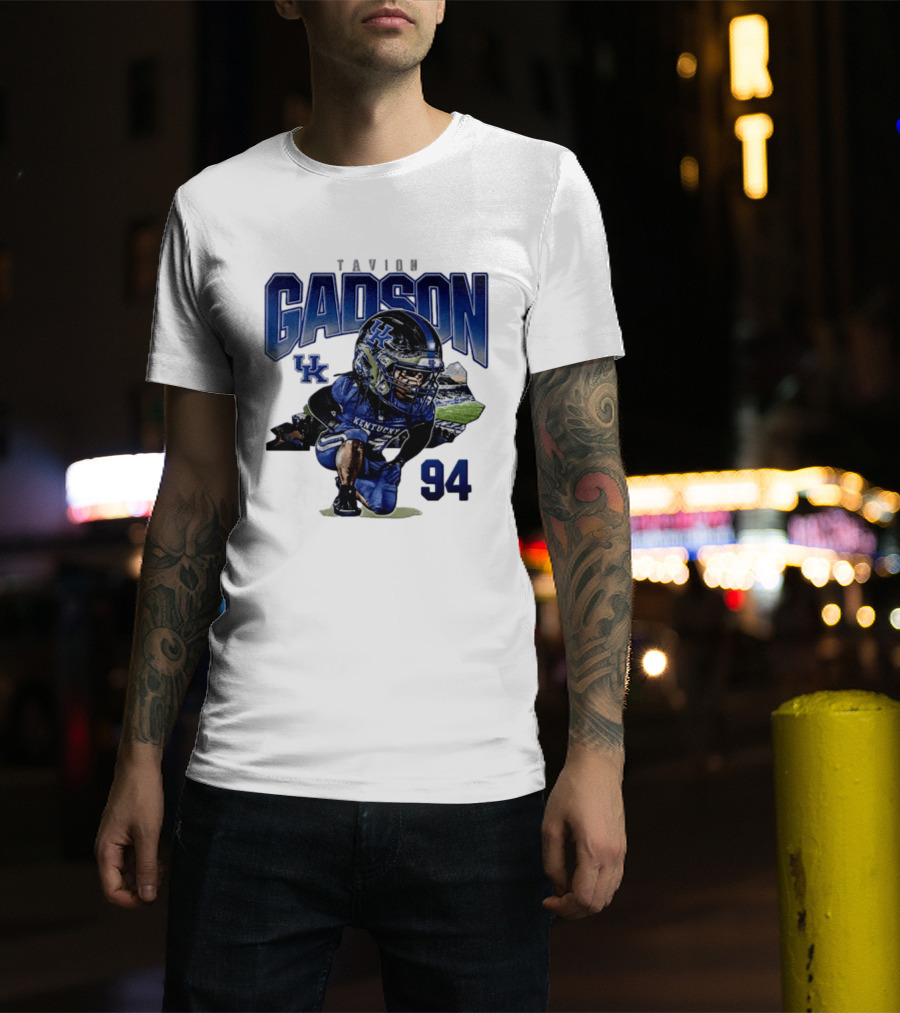 Tavion Gadson Kentucky Wildcats Football 94 UK T-Shirt