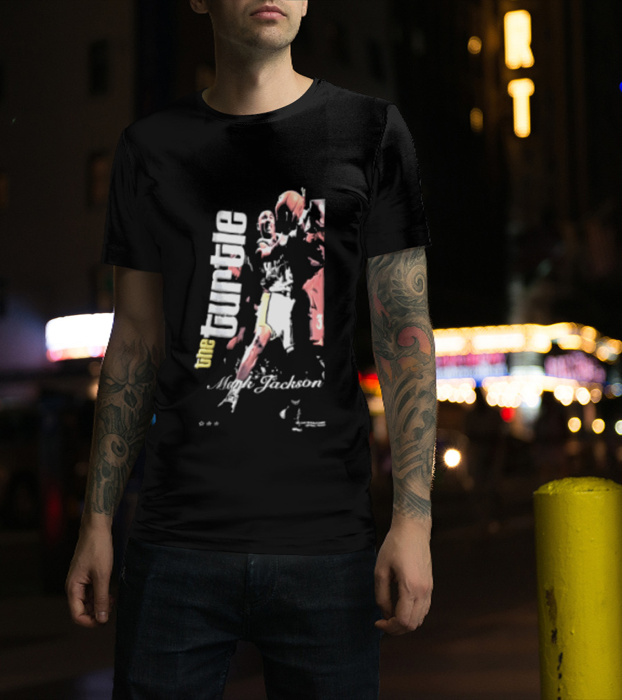 Mark Jackson The Turtle Basketball Slam Vintage Style Sports Action T-Shirt