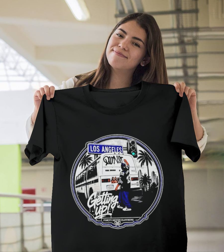 Los Angeles Getting Up Graffiti Dallas Cowboys Forty Seven Clothing T-Shirt