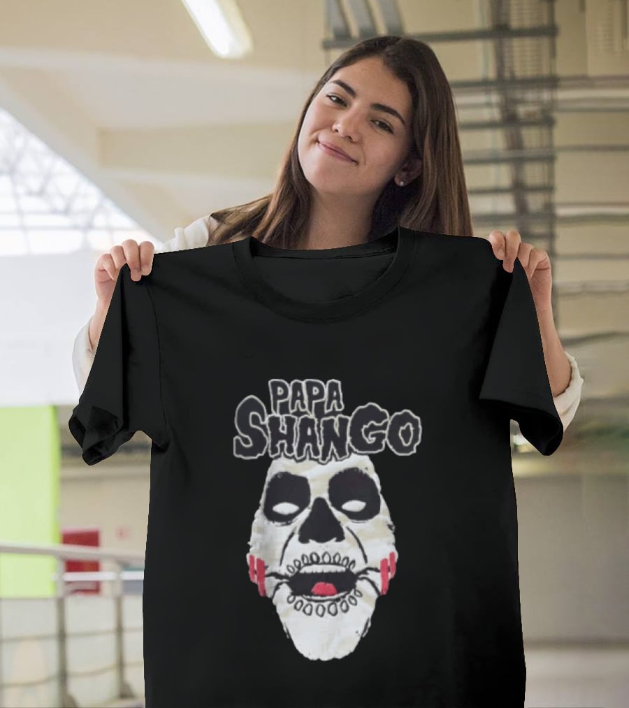 Papa Shango WWF Legends Of Wrestling Skull Mask T-Shirt