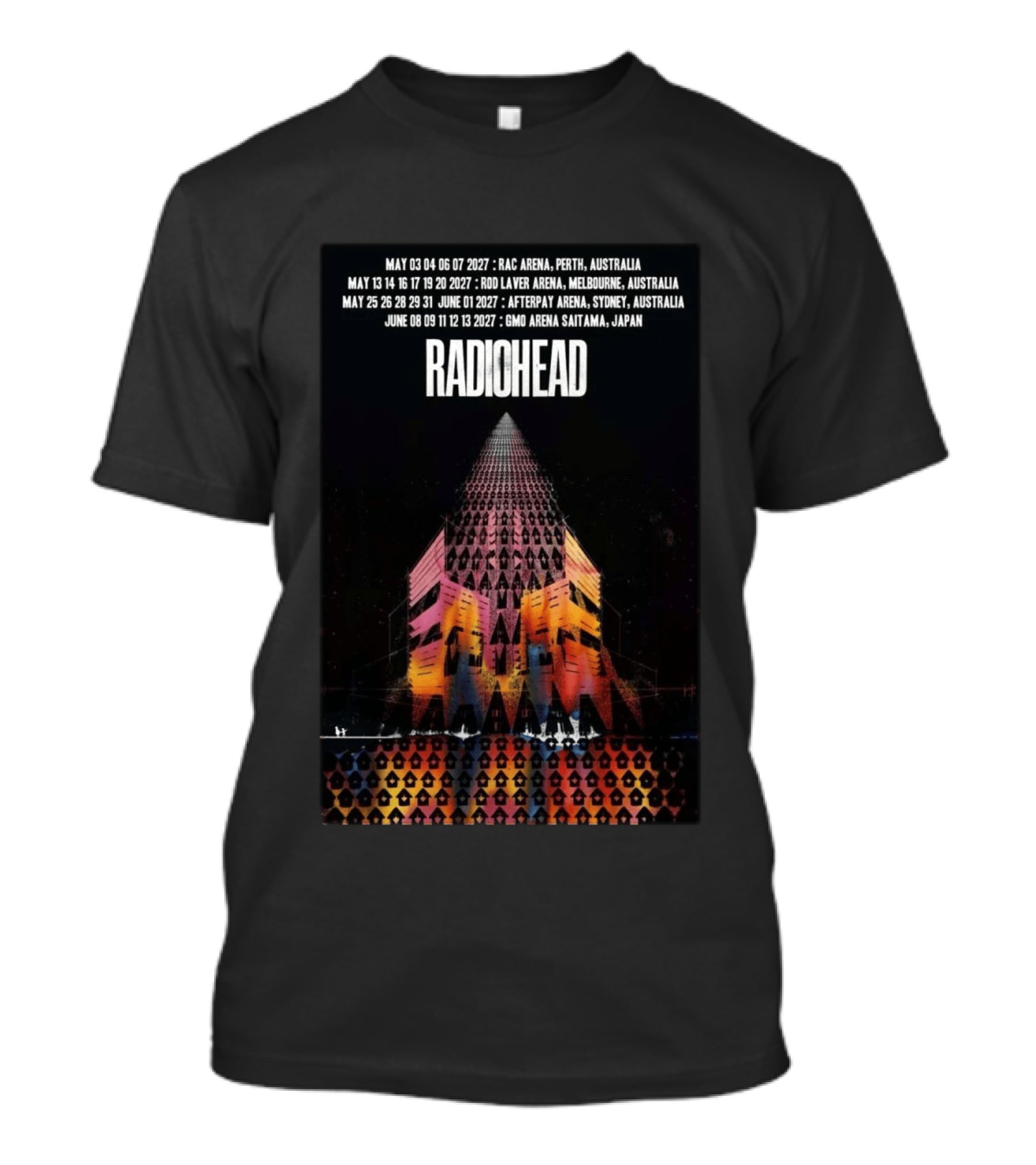 Radiohead 2027 Australia And Japan Tour Perth Melbourne Sydney Saitama May June Concert Dates T-Shirt
