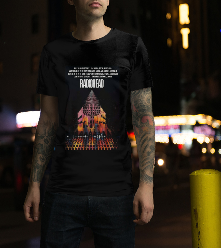 Radiohead 2027 Australia And Japan Tour Perth Melbourne Sydney Saitama May June Concert Dates T-Shirt