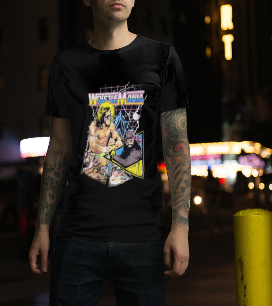 WWE Wrestlemania VI Ultimate Warrior Vs Macho Man Randy Savage Retro 1990s T-Shirt