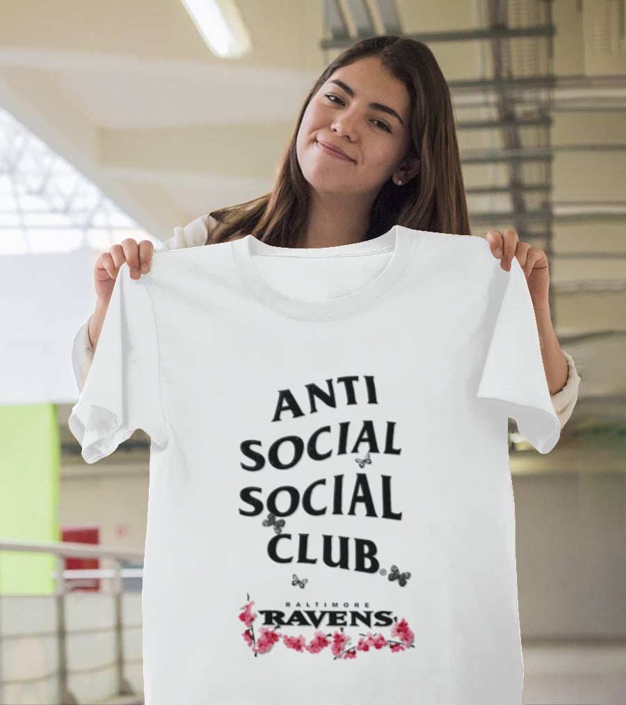 Anti Social Social Club Baltimore Ravens 2026 T-Shirt