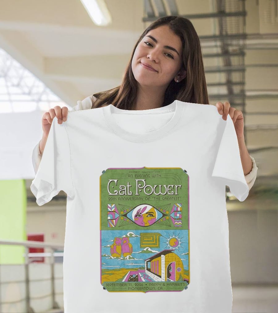 An Evening With Cat Power 20th Anniversary Of The Greatest September 11 2026 Pappy & Harriet's Pioneertown CA T-Shirt