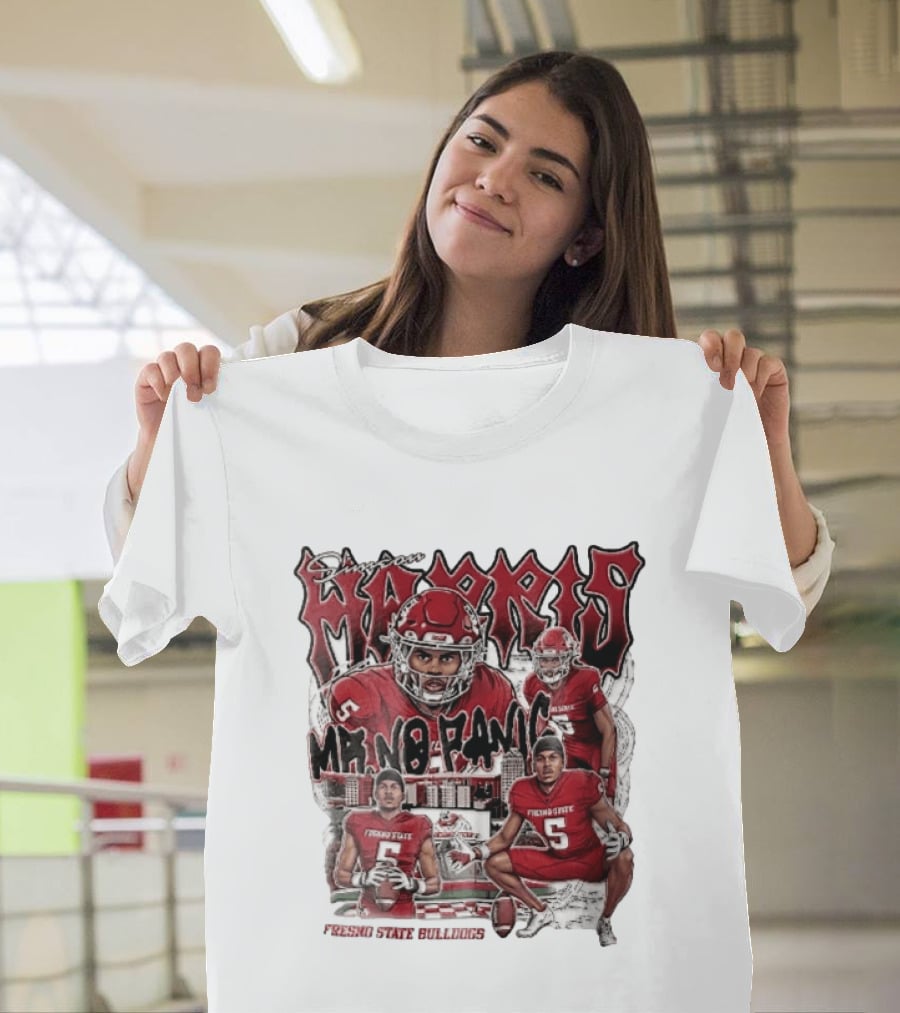 Simeon Harris Mr No Panic Fresno State Bulldogs Football Player Collage T-Shirt