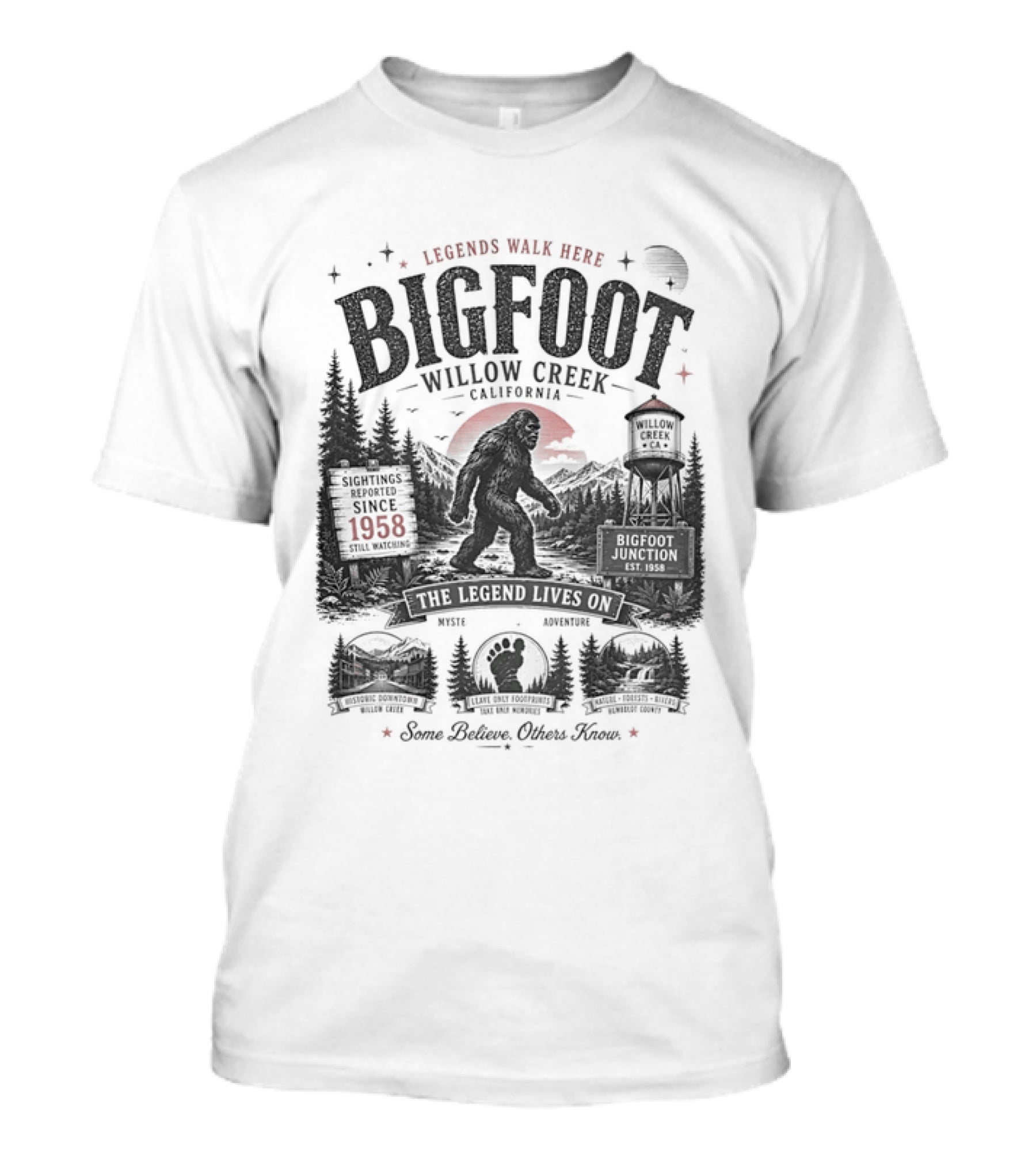 Bigfoot Willow Creek California The Legend Lives On Since 1967 T-Shirt