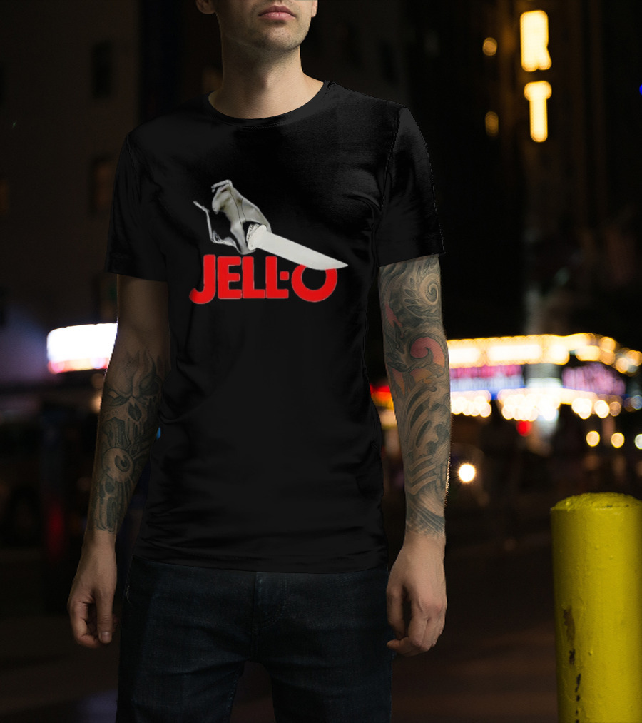 Jello With Gloved Hand Stabbing T-Shirt