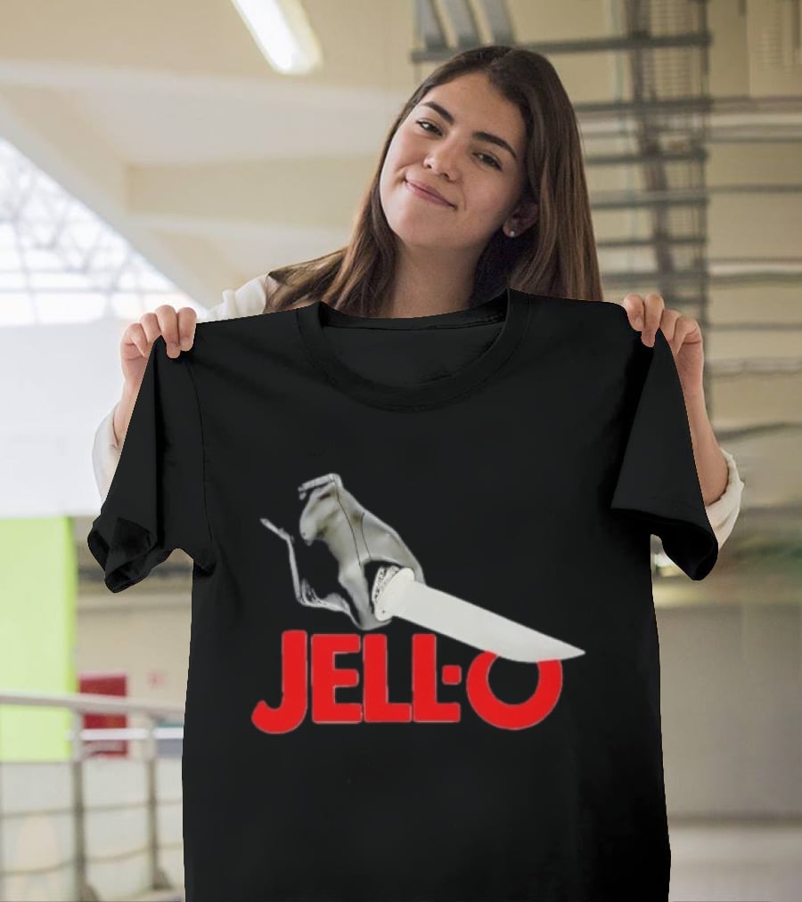 Jello With Gloved Hand Stabbing T-Shirt