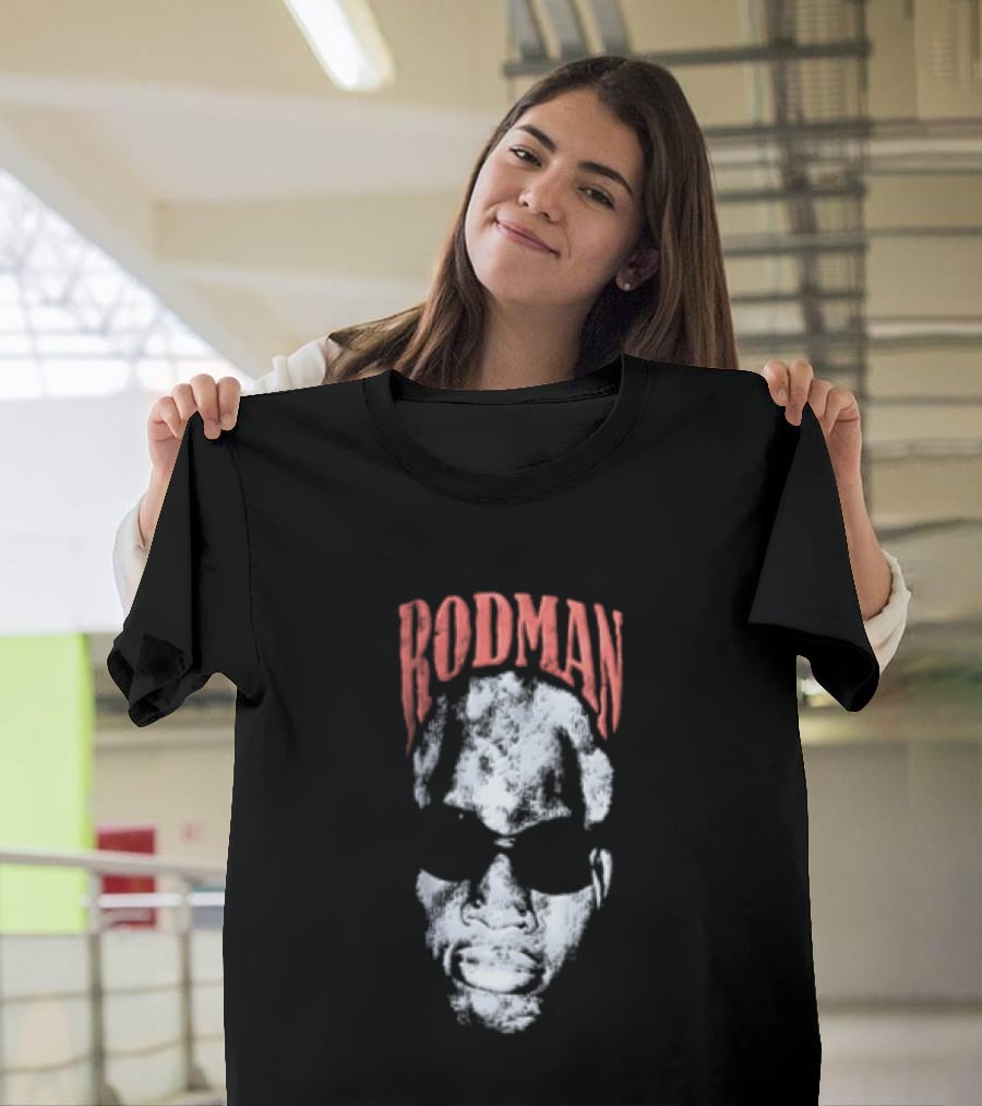 Rodman Glasses Chicago Bulls Basketball T-Shirt