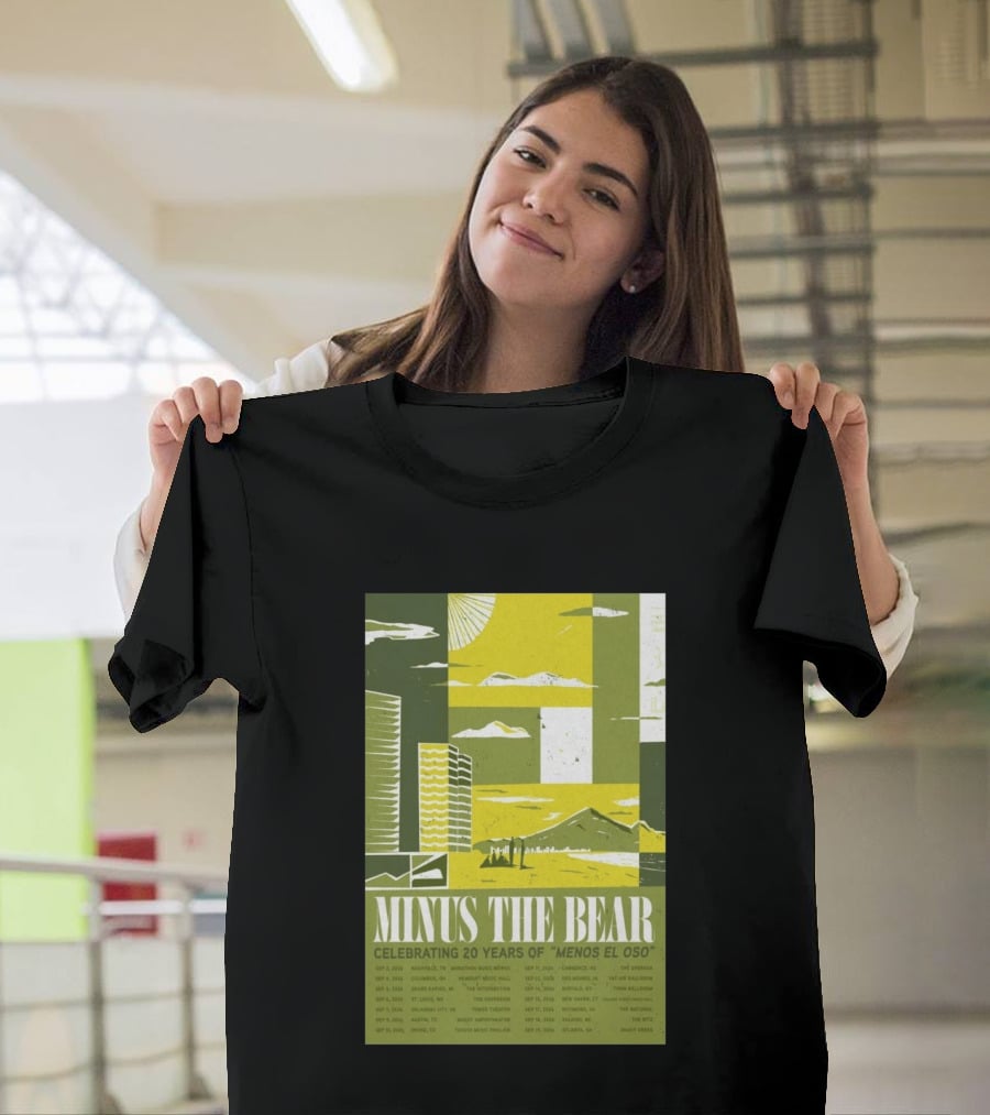 Minus The Bear Celebrating 20 Years Of Menos El Oso 2026 US Tour Dates T-Shirt
