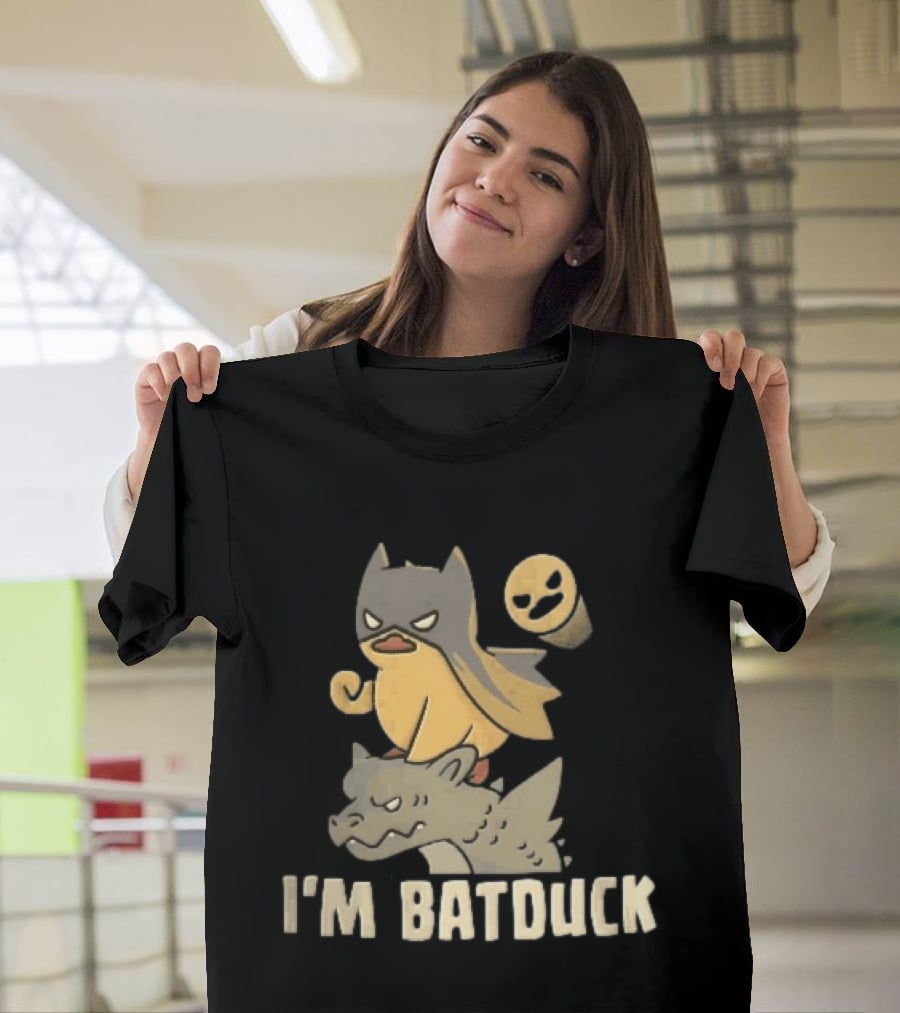 Im Batduck Yellow Duck Mask Gargoyle Spotlight Hero T-Shirt