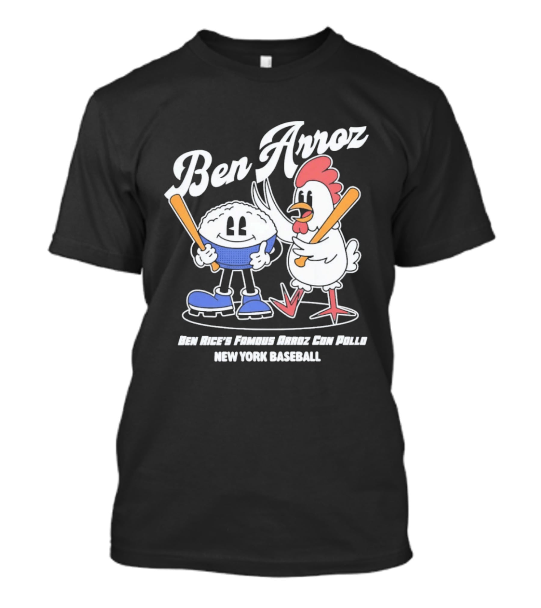 Ben Arroz New York Baseball Ben Rices Friends Arroz Con Pollo T-Shirt