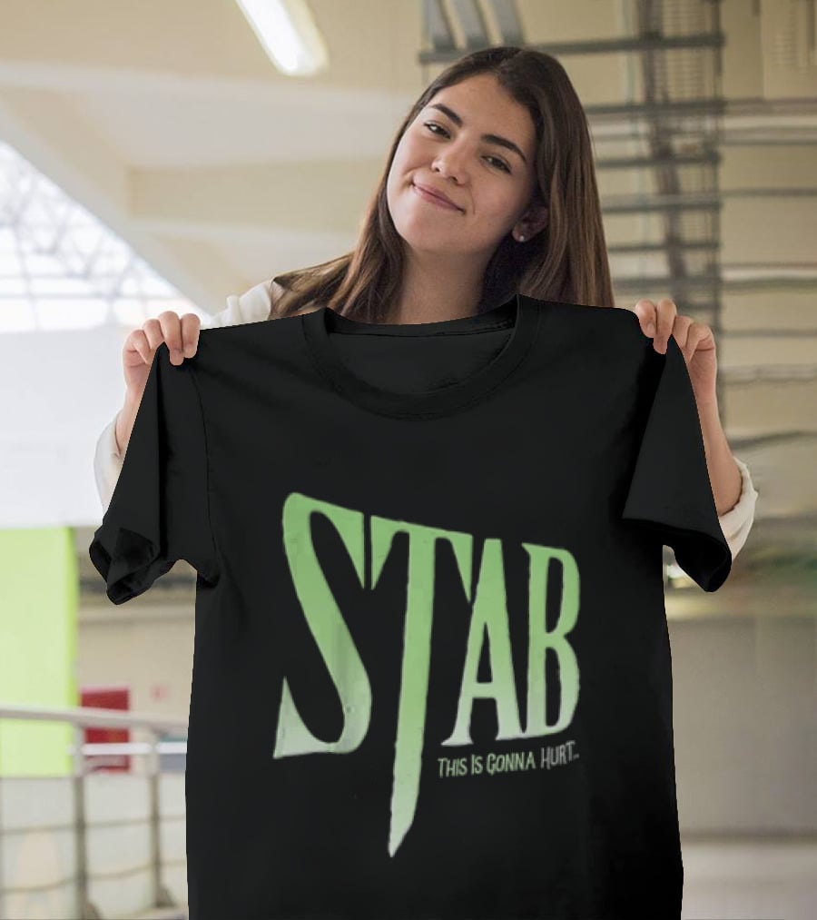 Stab This Is Gonna Hurt Knife Horror Movie T-Shirt
