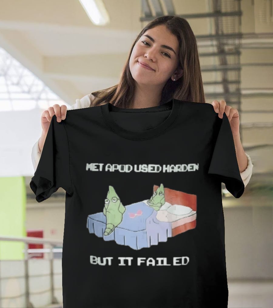 Metapod Used Harden But It Failed Cartoon Sad Characters In Bed T-Shirt
