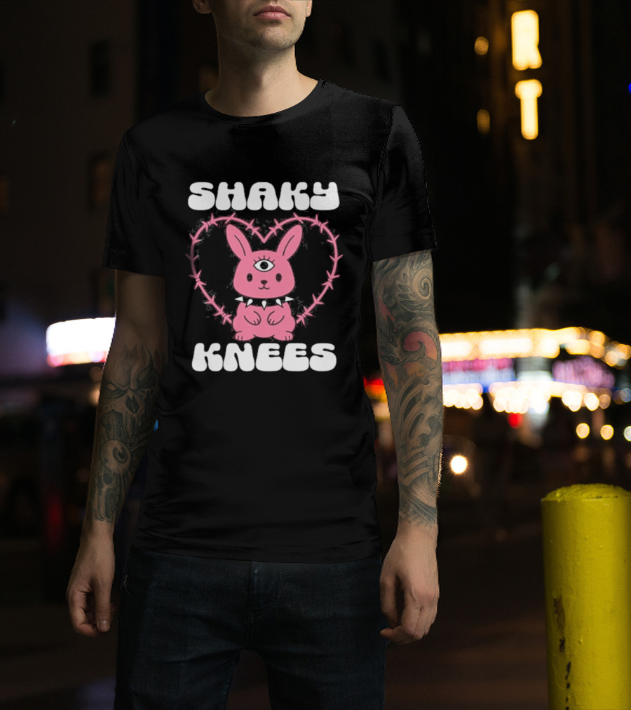 Shaky Knees 2025 Pink Bunny Heart T-Shirt