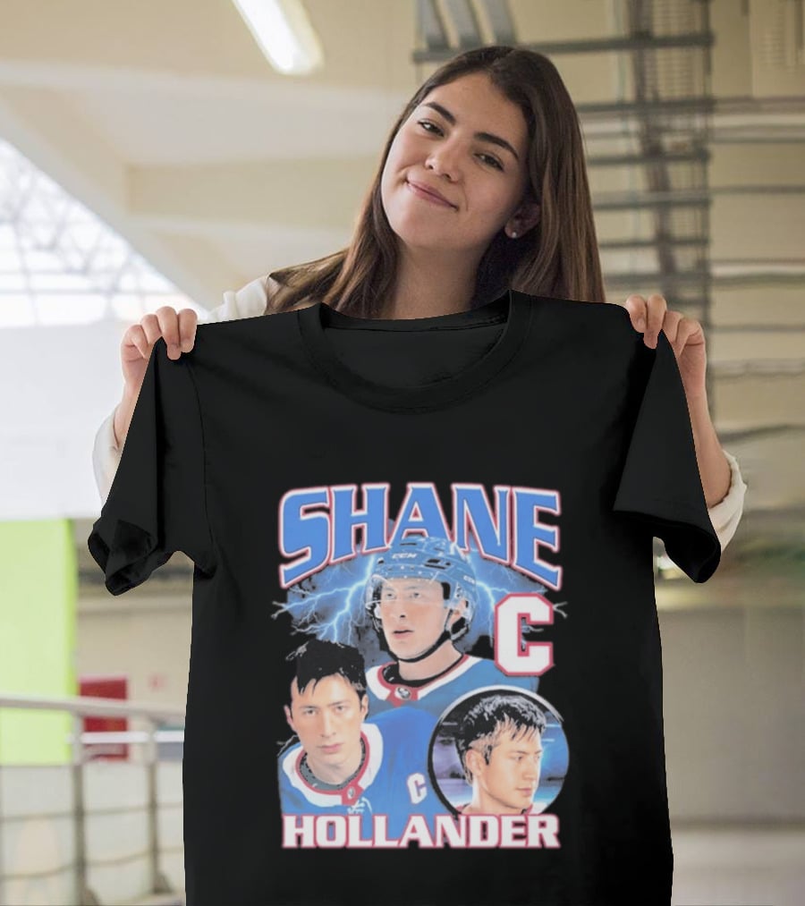Shane Hollander C Hockey Player Lightning Blue Jersey T-Shirt