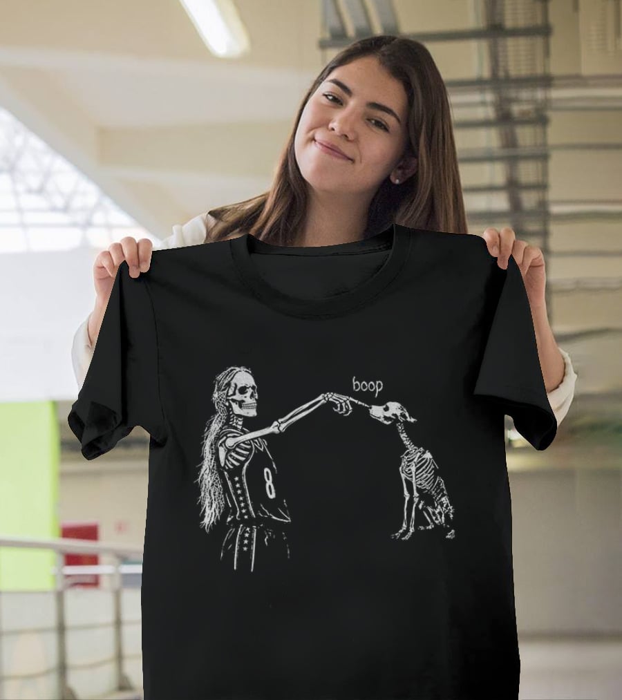 Sophie Cunningham Skeleton Point Dog Skeleton Boop Halloween T-Shirt