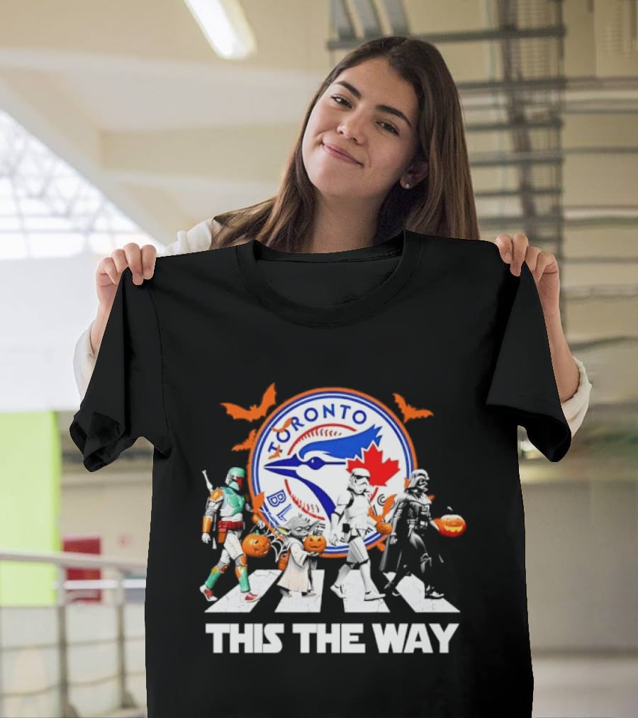 Toronto Blue Jays Star Wars This The Way Halloween Pumpkin Parade T-Shirt