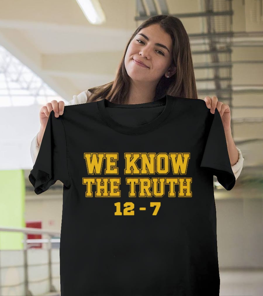 We Know The Truth 12 7 Bold Yellow Sports T-Shirt