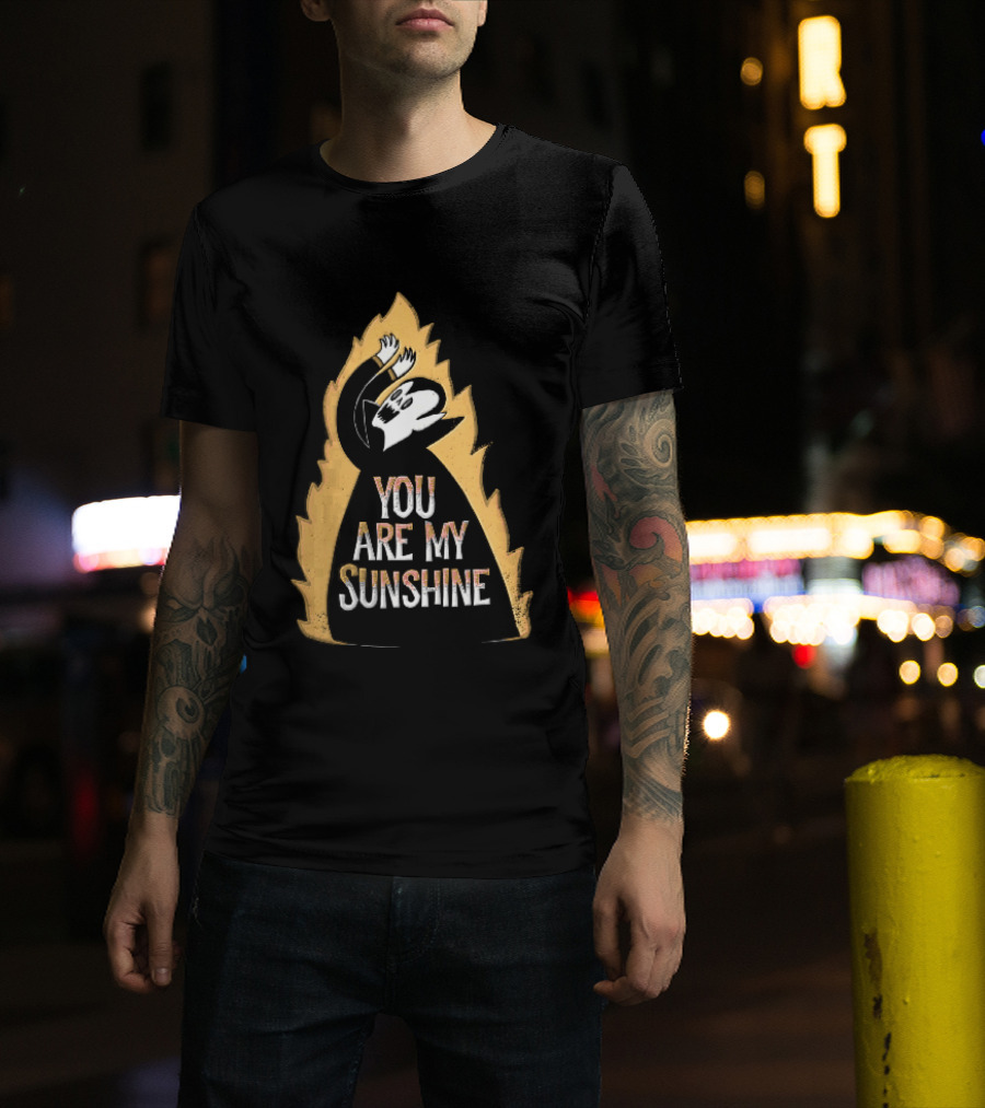 You Are My Sunshine Vampire Flames Distressed T-Shirt