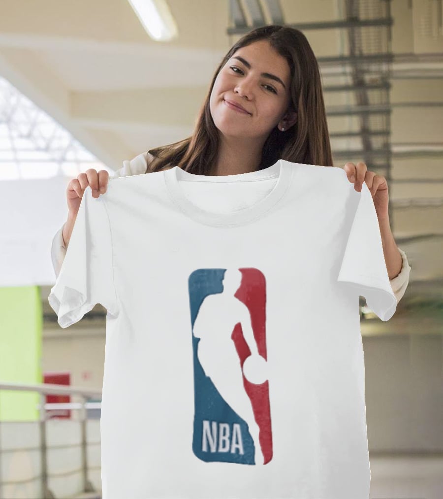NBA National Basketball Association Blue Red Abstract T-Shirt
