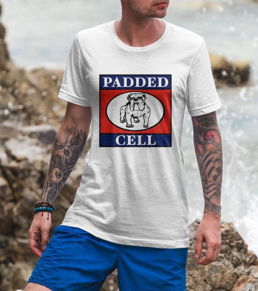 Punk Rock Padded Cell Bulldog Oval T-Shirt