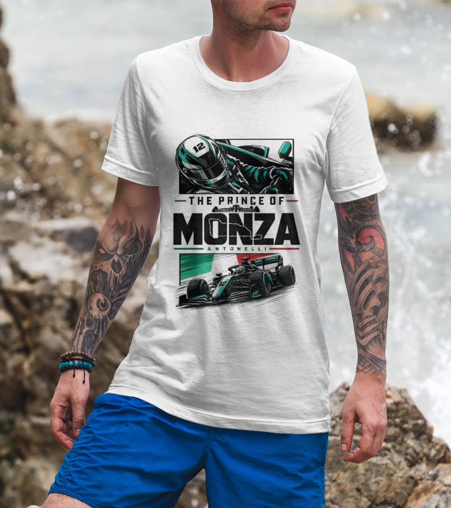 The Prince Of Monza Antonelli Racing Car T-Shirt