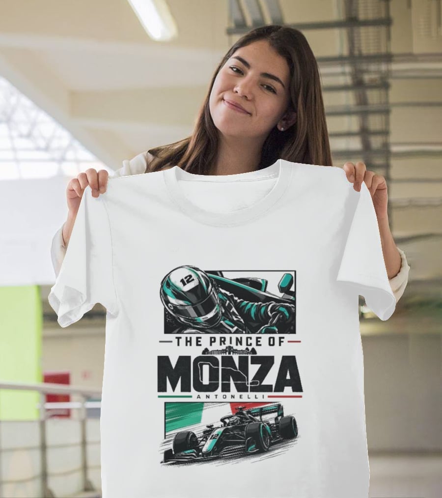 The Prince Of Monza Antonelli Racing Car T-Shirt