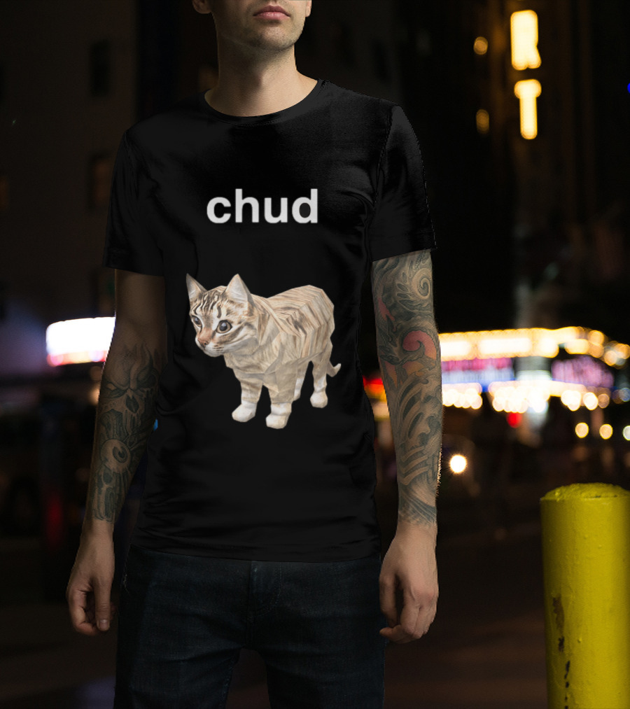Chud Cat Meme Funny Internet Culture T-Shirt