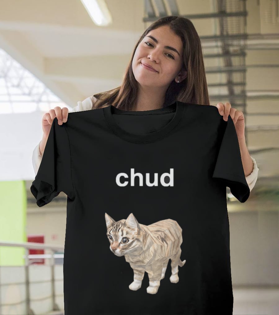 Chud Cat Meme Funny Internet Culture T-Shirt