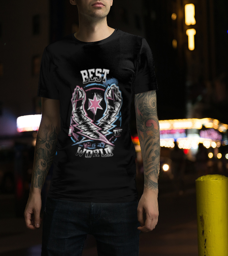 CM Punk Best In The World WWE Lightning Fist Star T-Shirt