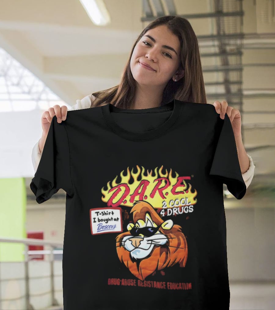 D.A.R.E. Is Cool 4 Drugs Lions Drug Abuse Resistance Education T-Shirt