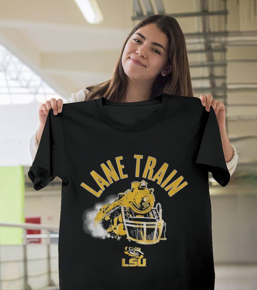 LSU Lane Train Football Helmet Lane Kiffin T-Shirt