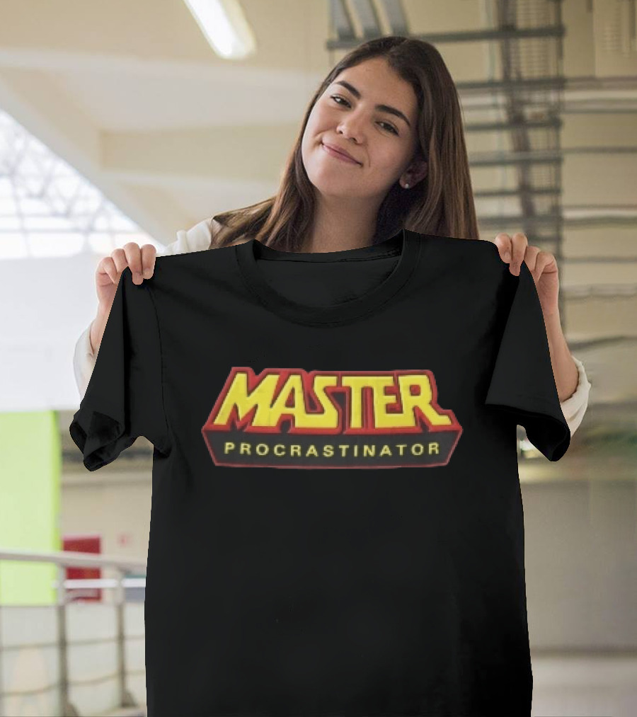Master Procrastinator Red Yellow Retro Comic T-Shirt