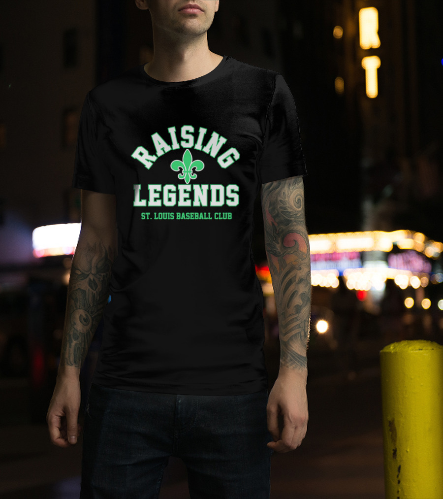 Raising Legends St. Louis Baseball Club Fleur De Lis T-Shirt