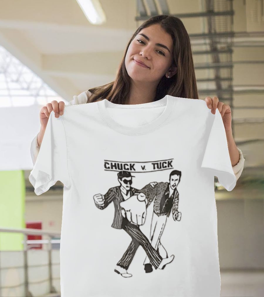 Chuck V Tuck Dancing Cartoon Line Duo T-Shirt