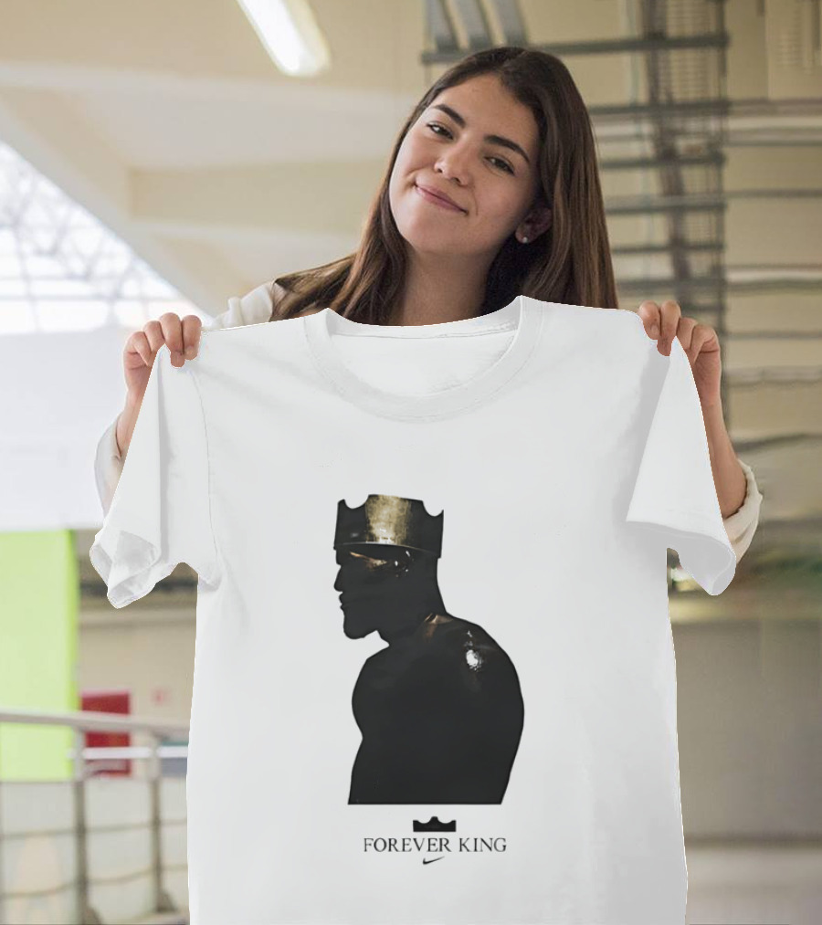LeBron James Forever King Gold Crown Silhouette Nike T-Shirt