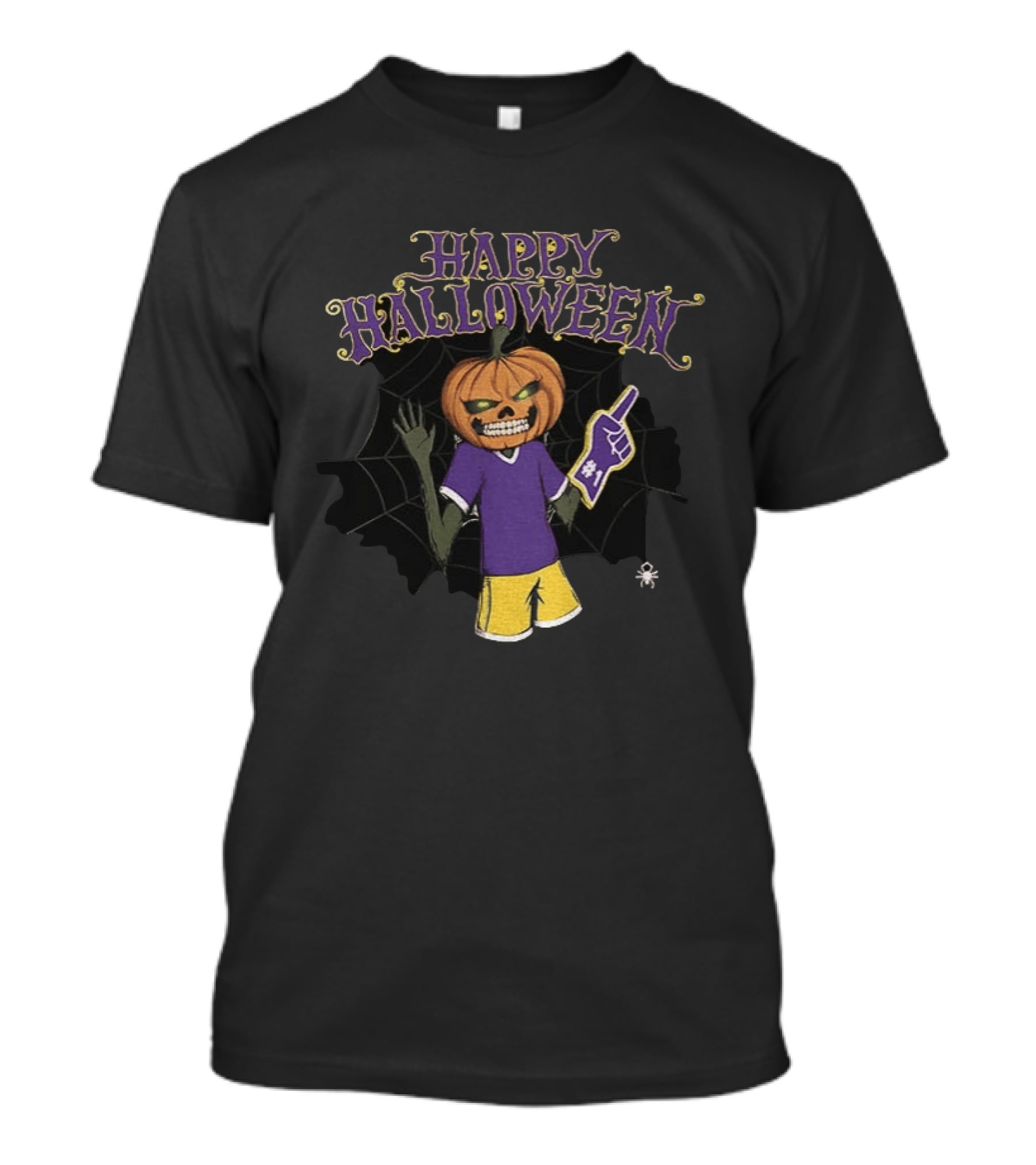 Tiger Lanny Happy Halloween Pumpkin Head Jack O' Lantern Rivalry T-Shirt