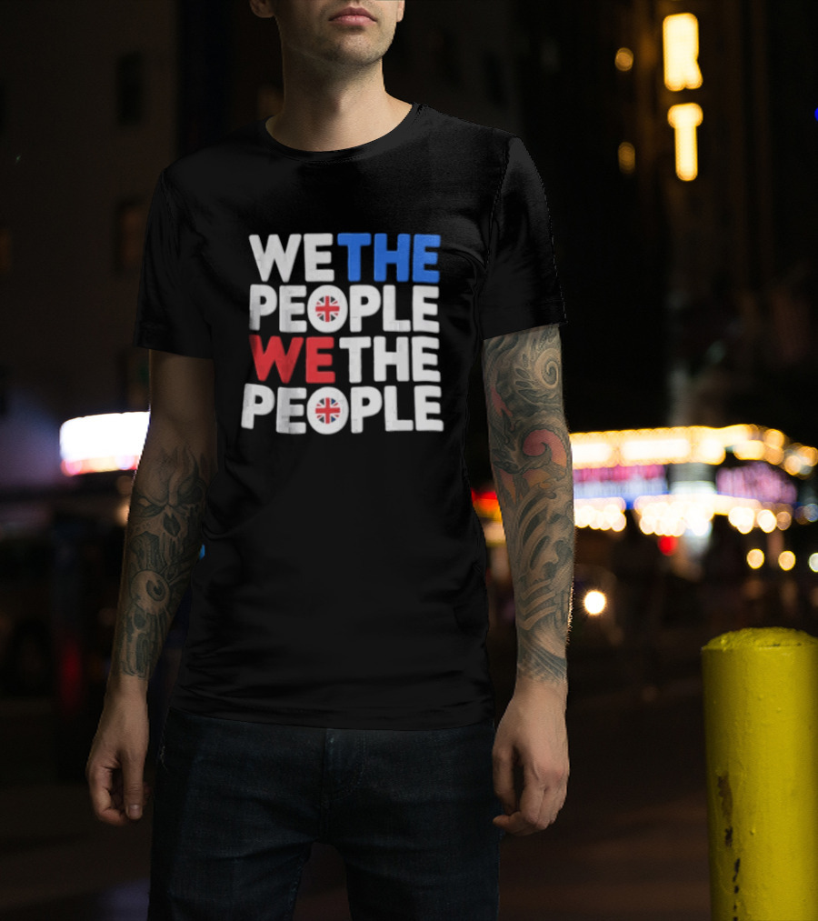 We The People UK British Flag Union Jack T-Shirt