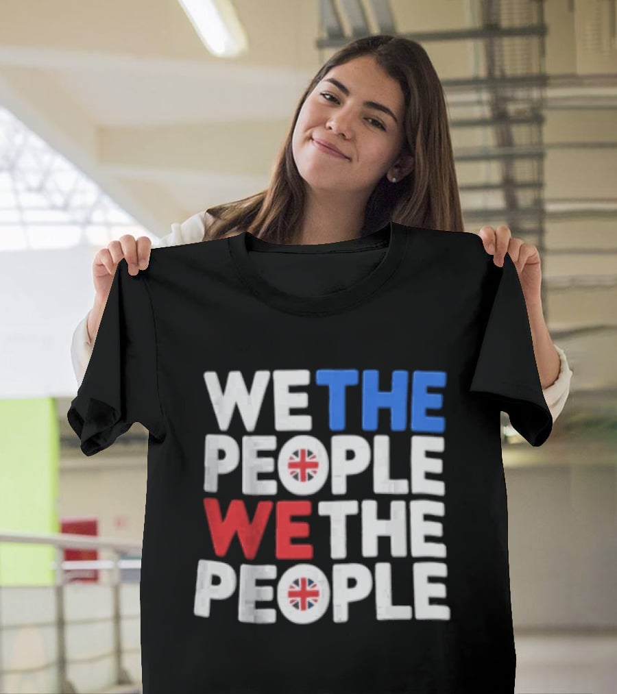 We The People UK British Flag Union Jack T-Shirt
