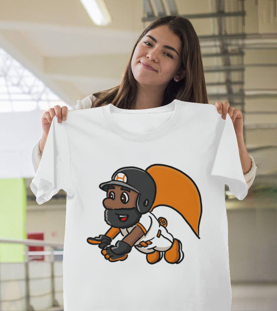 Super Baseball Bros Diving Catch Gamer Parody Superhero Player T-Shirt