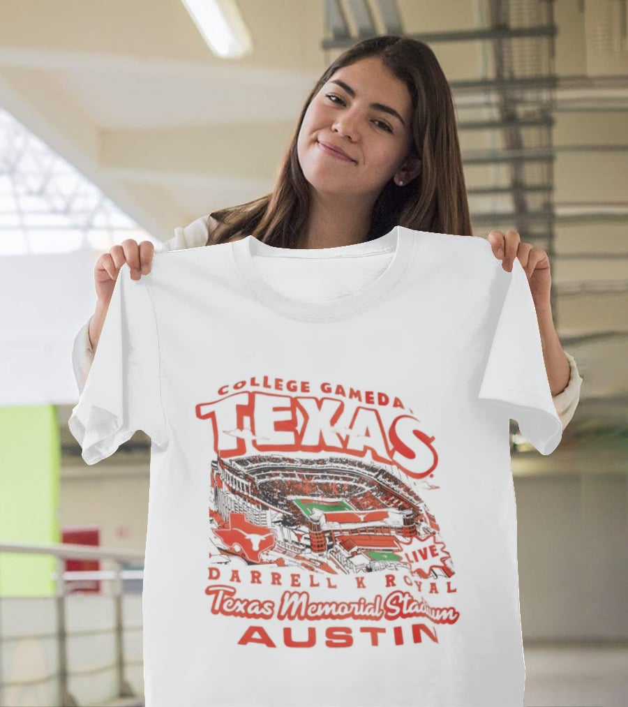 Texas Longhorns College Gameday Darrell K Royal Memorial Stadium Austin September 2026 T-Shirt