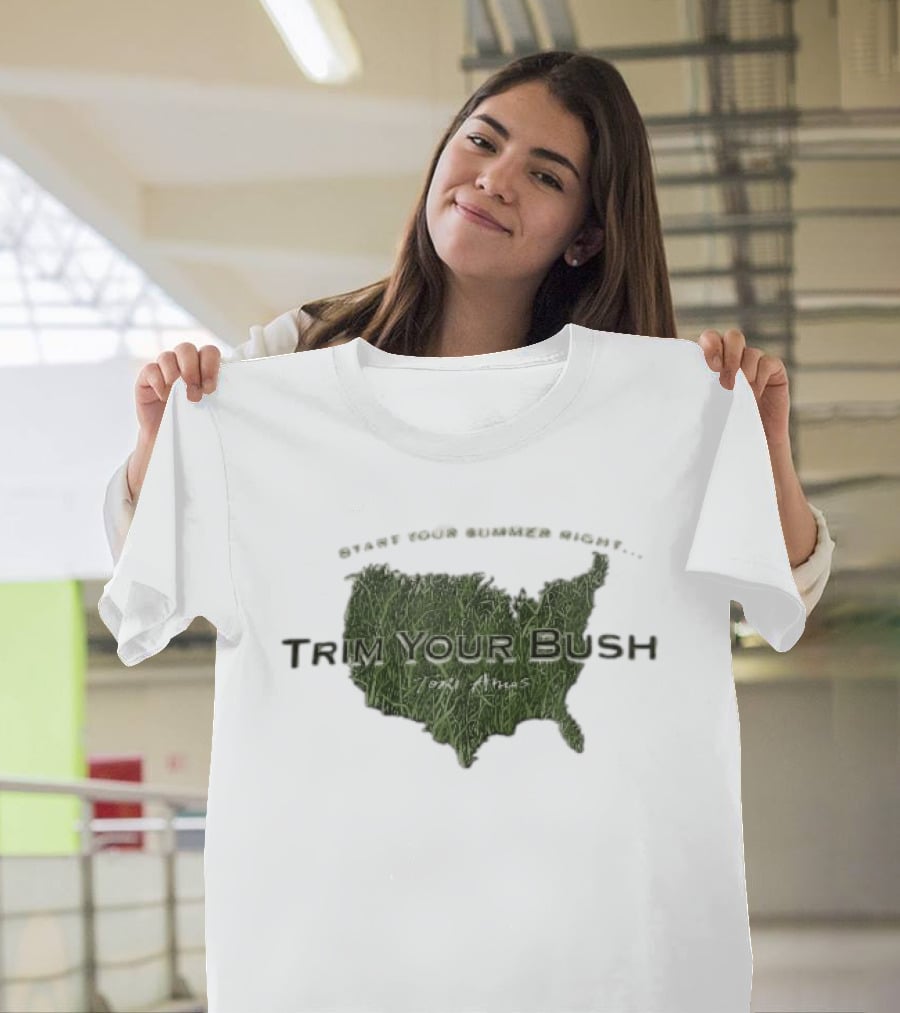 Start Your Summer Right Trim Your Bush Tori Amos USA Map T-Shirt