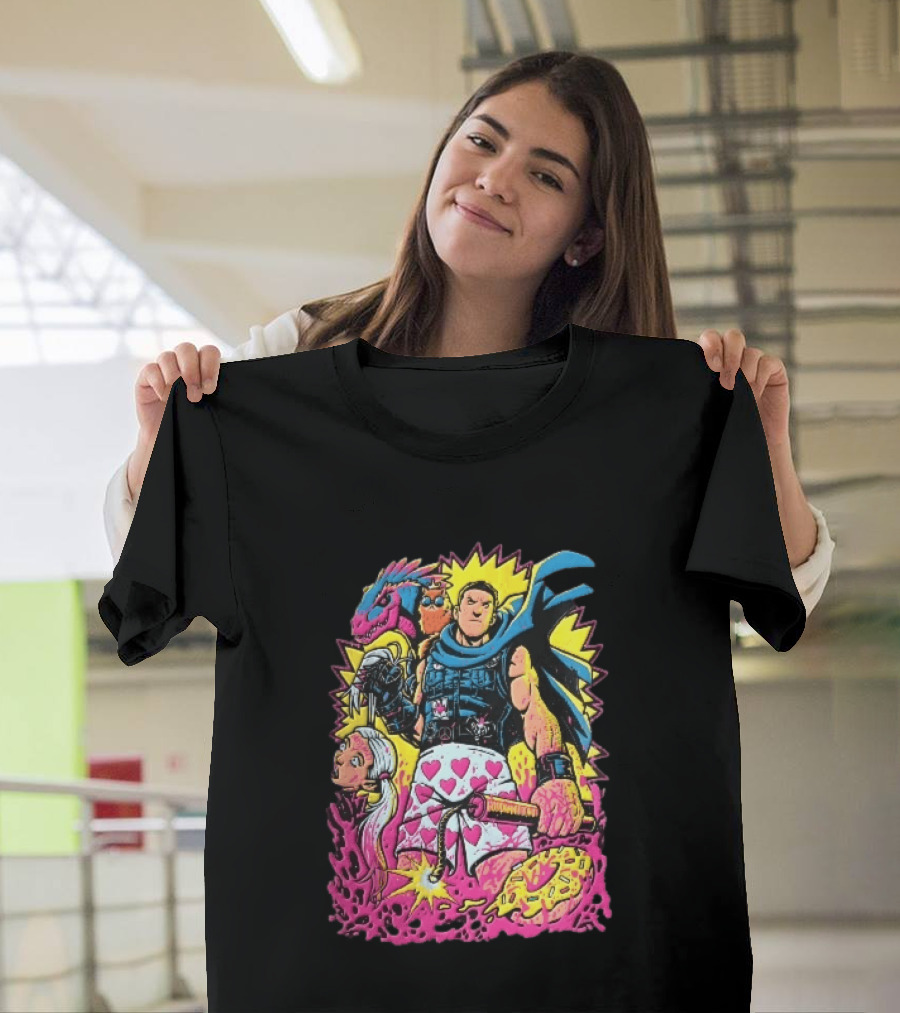 Goddamnit Donut Miss Me Matt Dinniman Neon Warrior Heart Boxers Dinosaur Cat T-Shirt