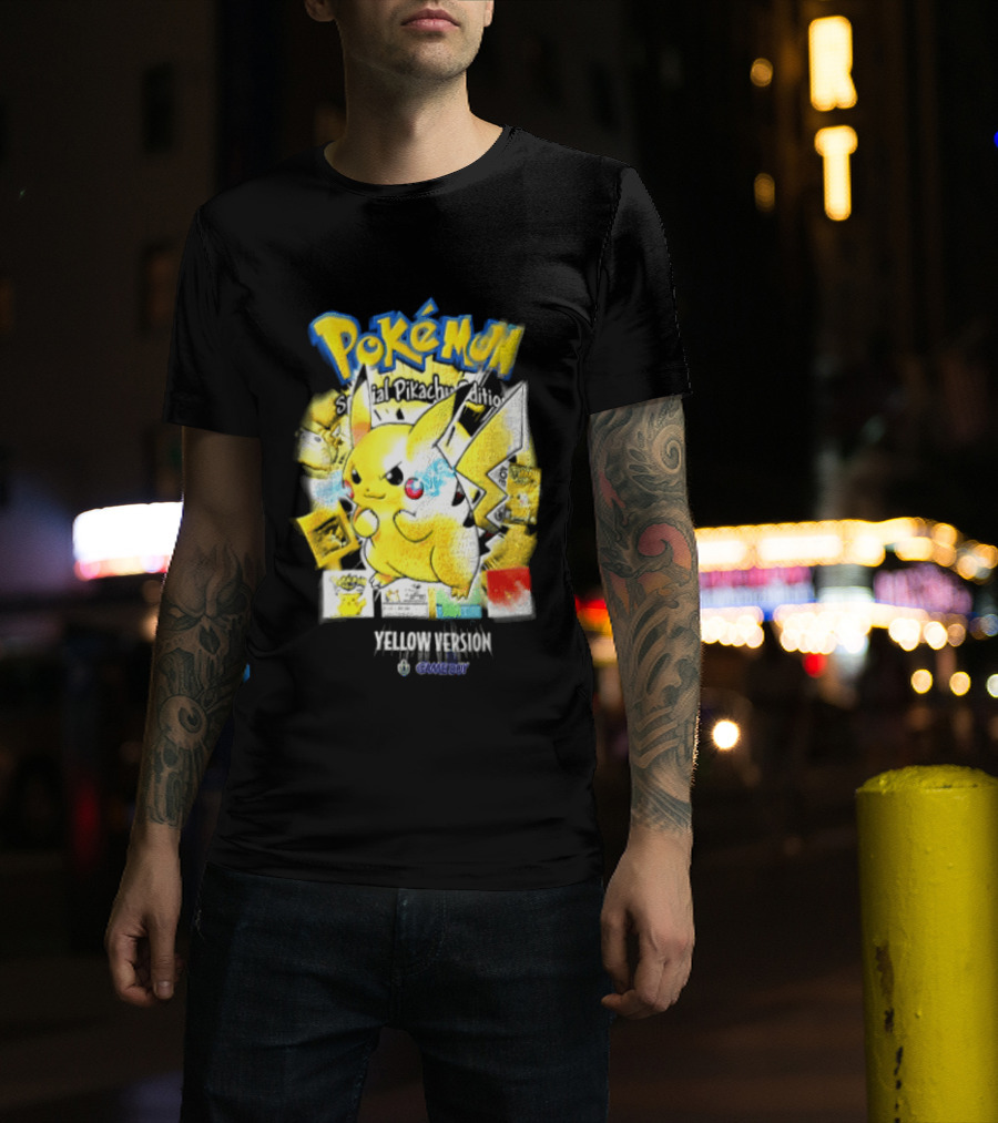 Pokémon Special Pikachu Edition Yellow Version Game Boy Nintendo T-Shirt