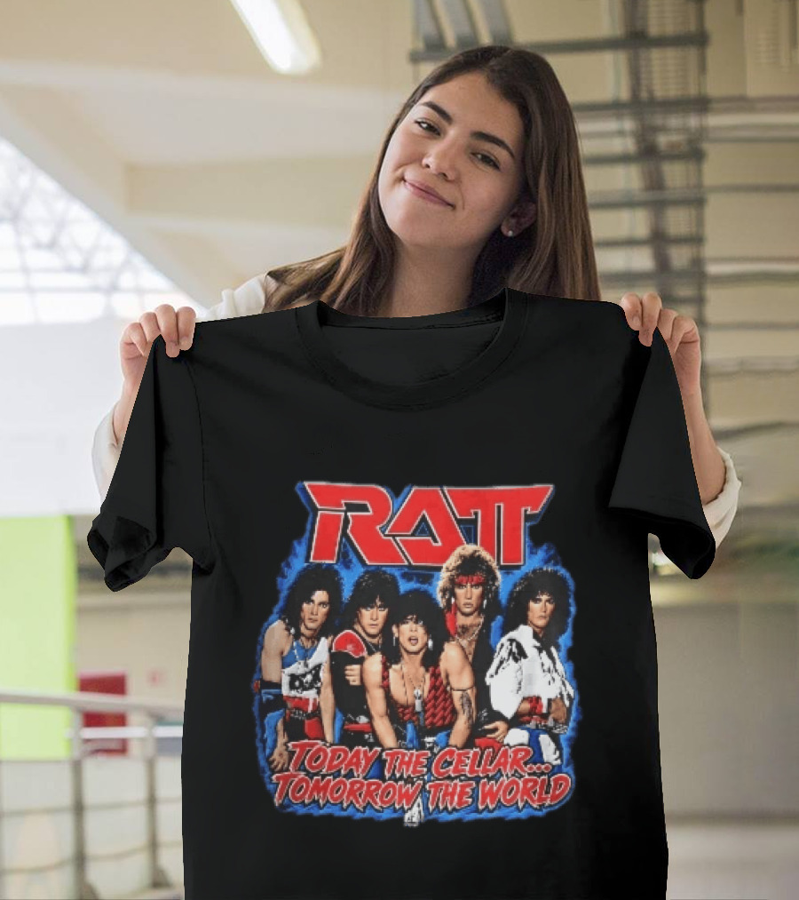 Ratt Band Today The Cellar Tomorrow The World Photo Blue Frame T-Shirt