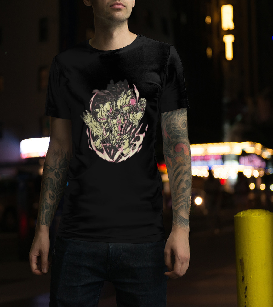 Metroid Samus Aran Suit Glowing Aura Halftone Powering Up T-Shirt
