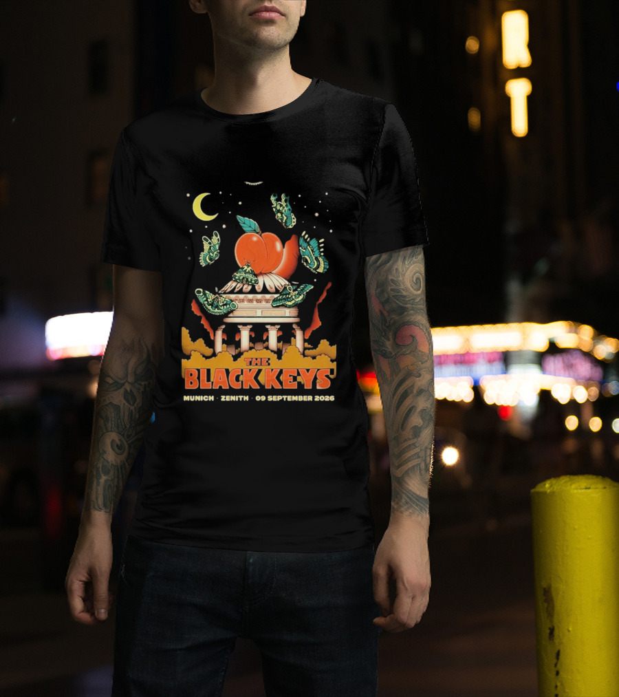 The Black Keys Peaches N Kream World Tour Munich Zenith September 2026 T-Shirt
